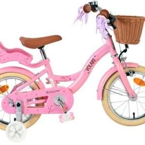 Volare | Meisjes Kinderfiets Blossom, 14 inch, Roze