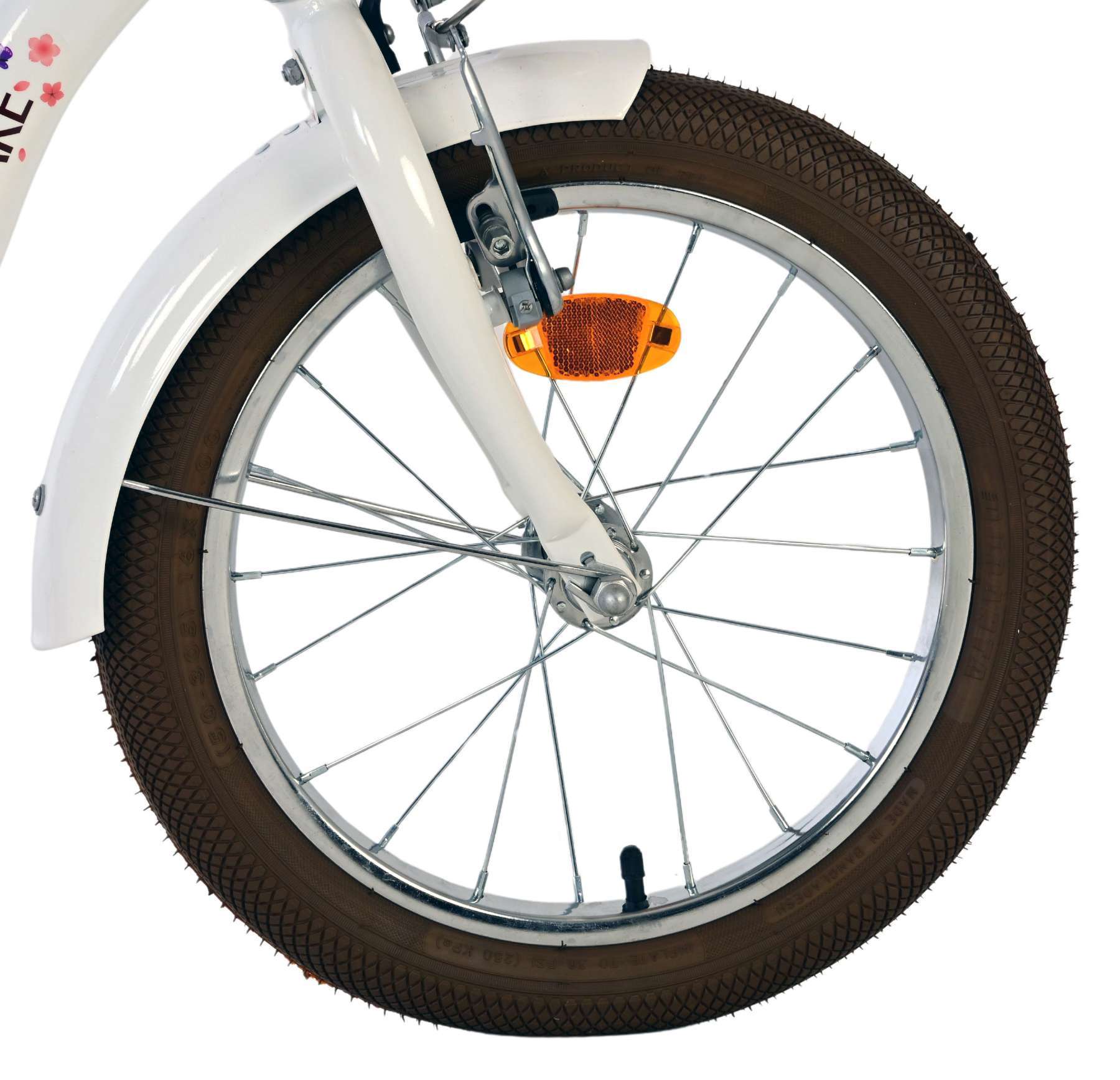 Volare | Meisjes Kinderfiets Blossom, 16 inch, Wit - Afbeelding 3