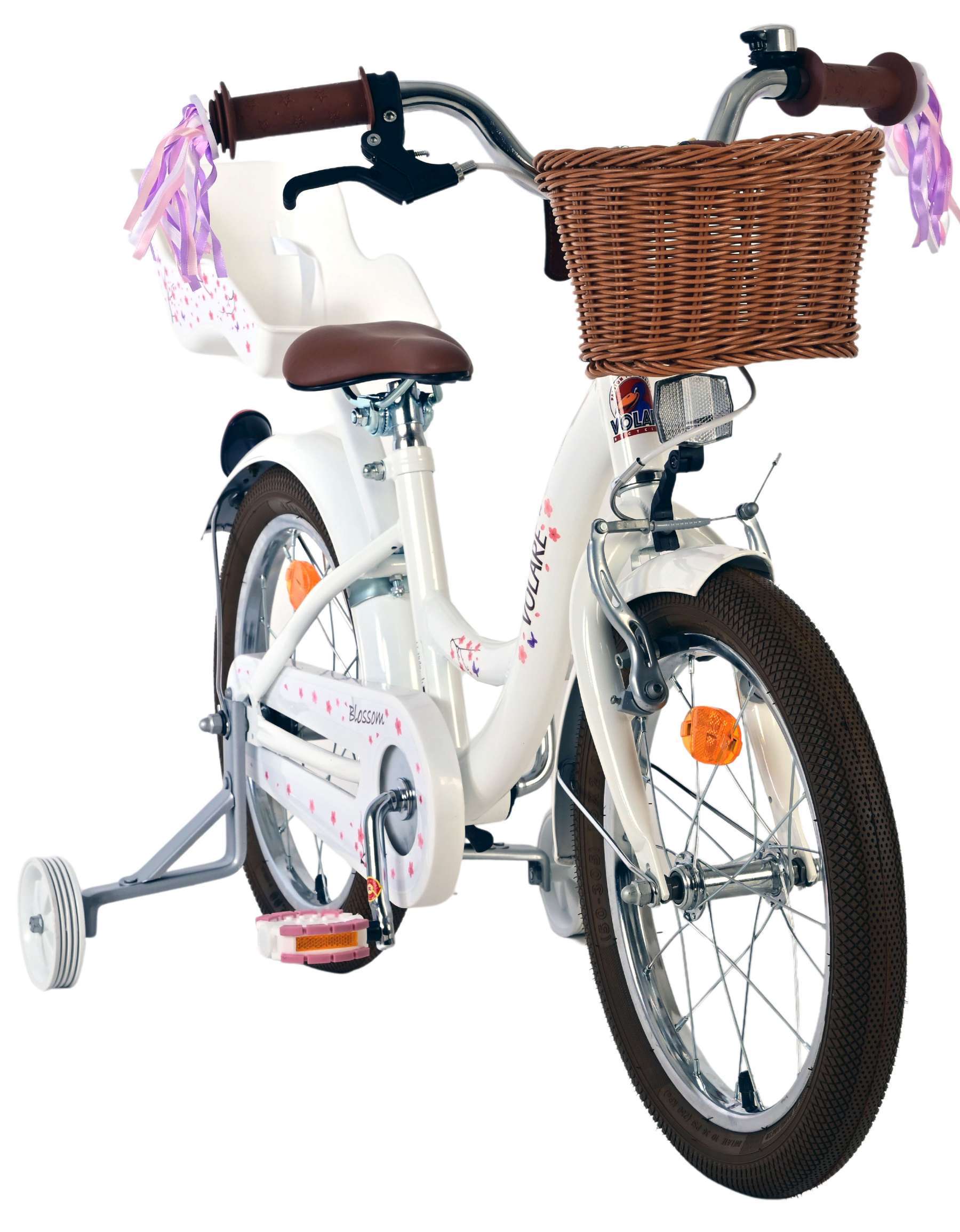 Volare | Meisjes Kinderfiets Blossom, 16 inch, Wit - Afbeelding 5