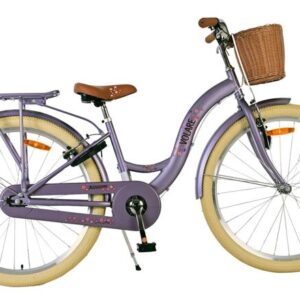 Volare | Meisjes Kinderfiets Blossom, 26 inch, Paars, Twee handremmen