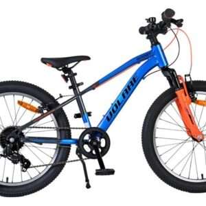 Volare | Kinderfiets Unisex Boost, 20 inch, Blauw Oranje, 7 versnellingen