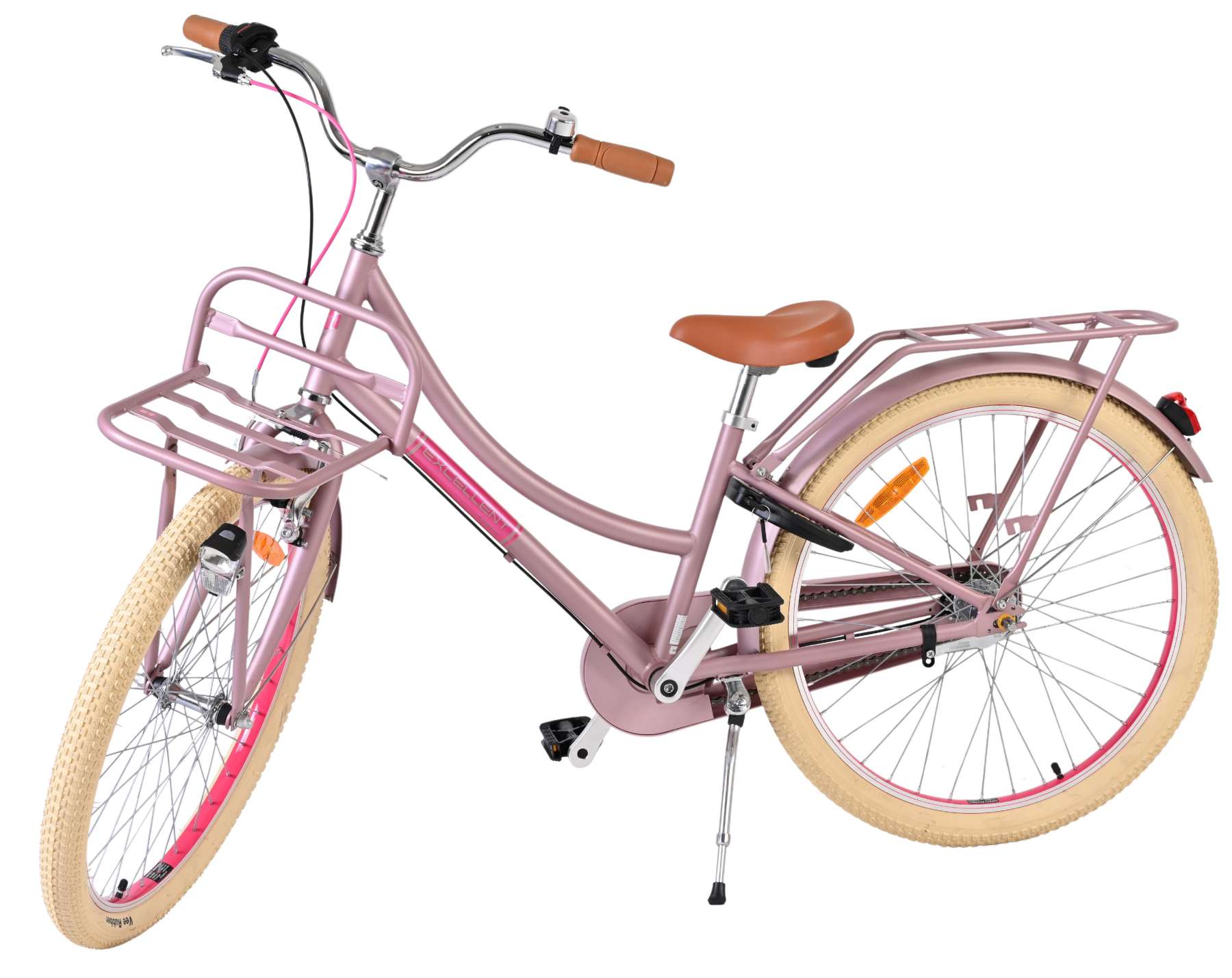 Volare | Meisjes Kinderfiets Excellent, 24 inch, Mat Roze, 3 Versnellingen - Afbeelding 9