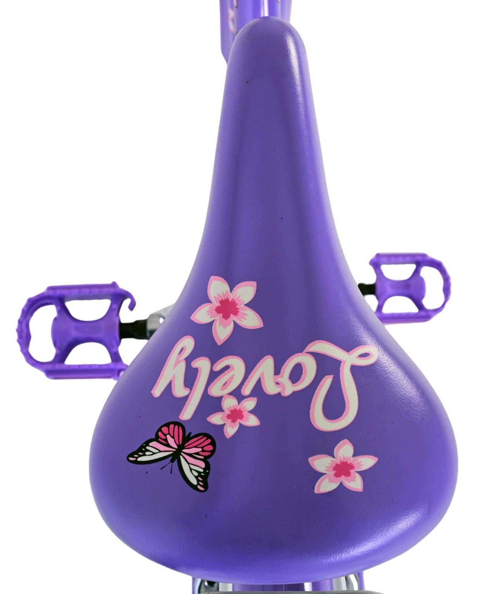 Volare | Meisjes Kinderfiets Lovely, 26 inch, Paars, Twee handremmen - Afbeelding 4