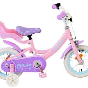 Volare | Meisjes Kinderfiets Olivia, 12 inch, Roze