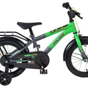 Volare | Jongens Kinderfiets Thombike, 14 inch, Groen/Grijs