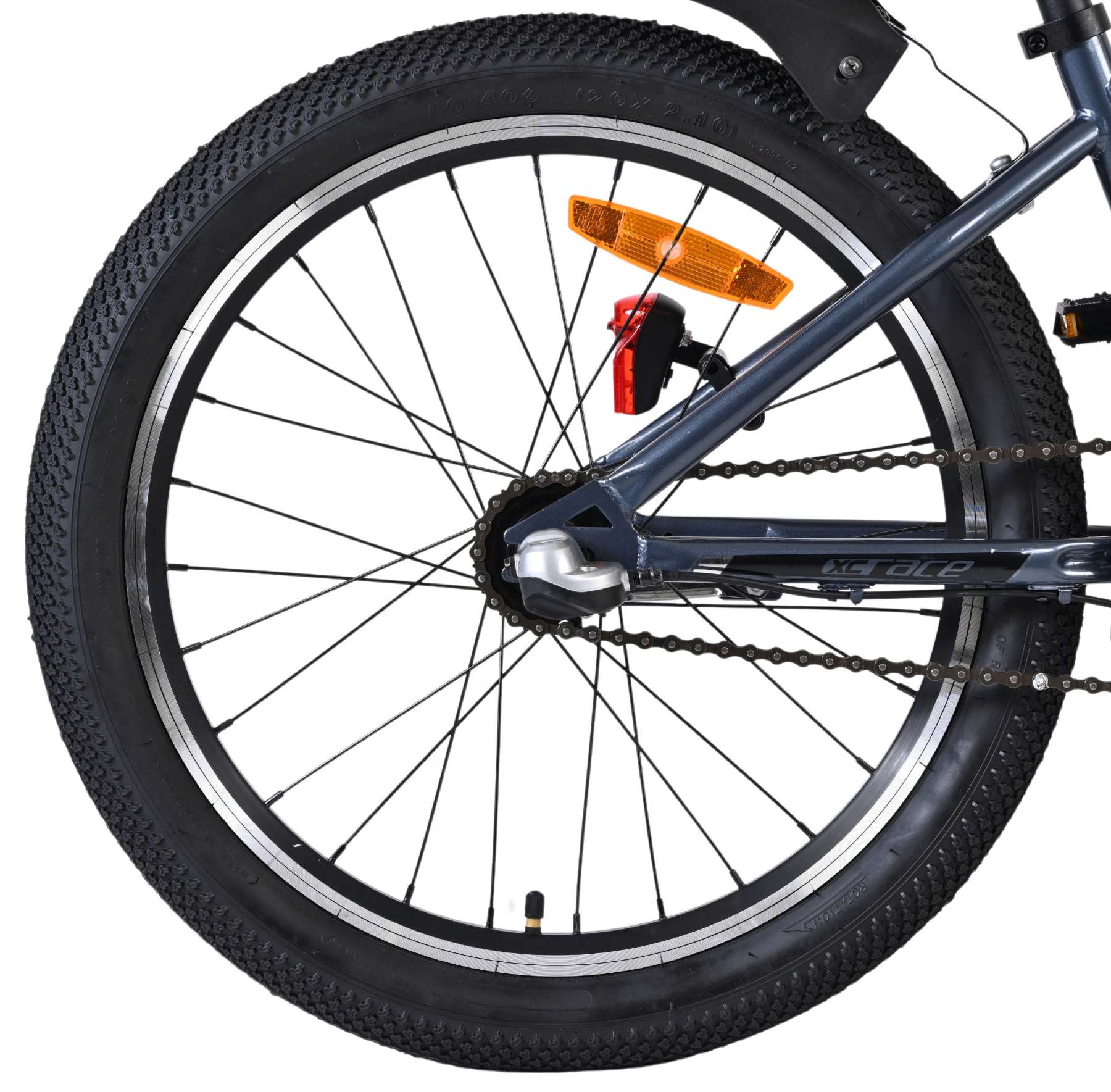 Volare XC Race Kinderfiets - 20 inch - Nexus 3 - Blauw/Grijs - Afbeelding 2