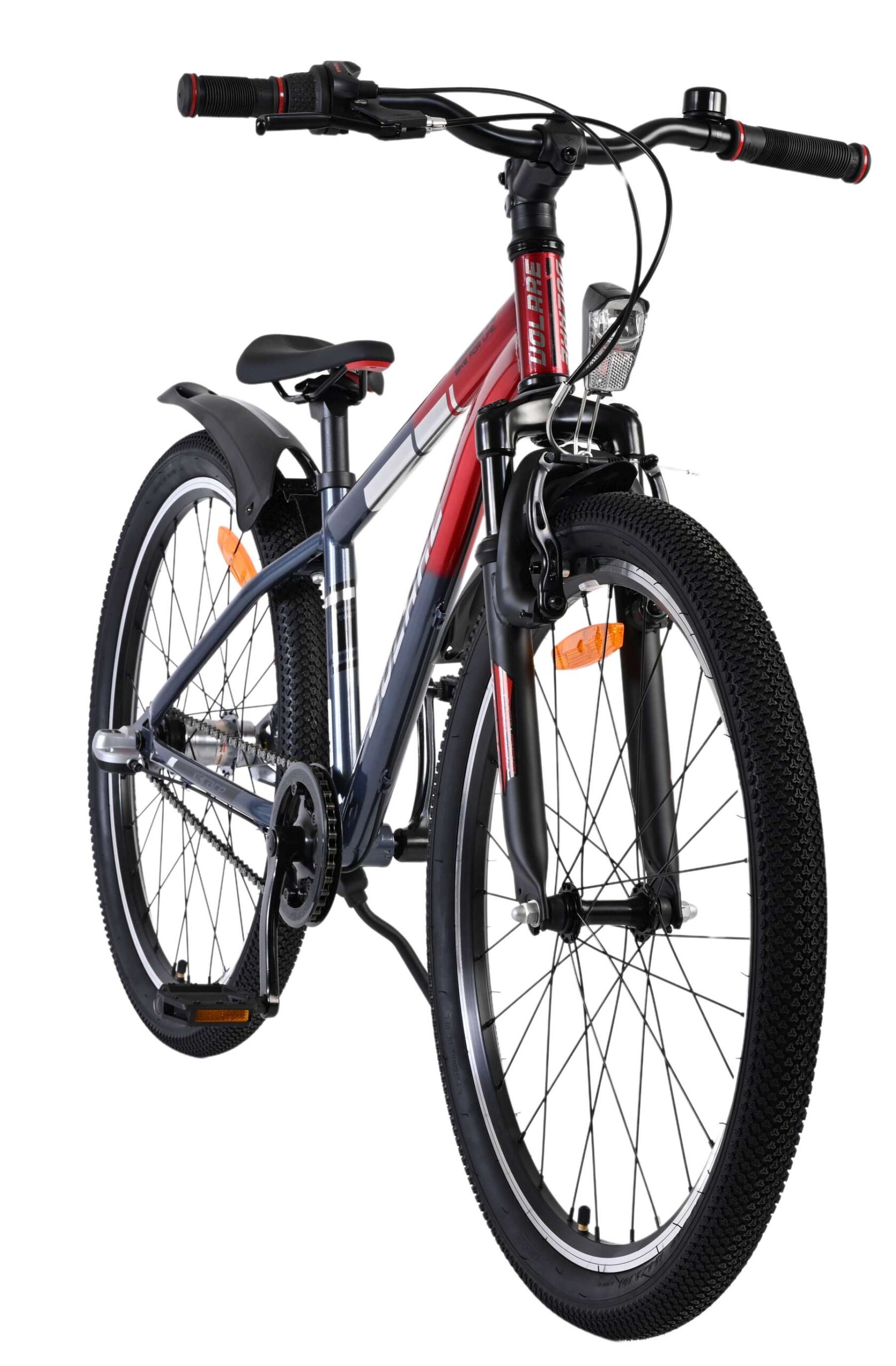 Volare XC Race Kinderfiets - 24 inch - Nexus 3 - Rood/Grijs - Afbeelding 6