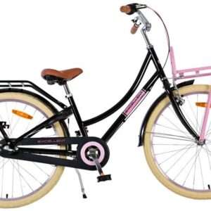 Volare | Meisjes Kinderfiets Excellent, 24 inch, Zwart, Shimano Nexus 3 versnellingen