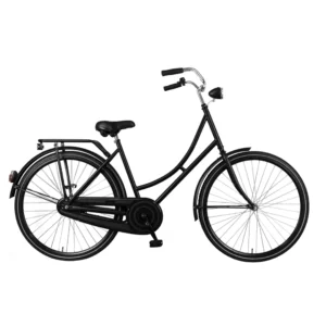 No Label | Omafiets 57cm Matzwart